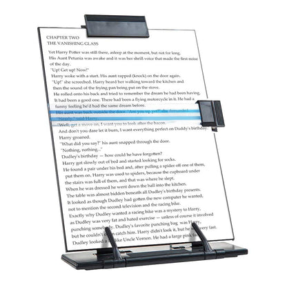 Resulzon Document Holder Paper Stand with 7 Adjustable Positions, Paper Holder Stand for Desk When Typing for Reading A4 Letter, Books, Sheet Music, Receipts, Textbooks