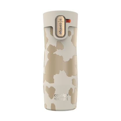Contigo x Ally Love Stainless Steel Vacuum-Insulated Travel Mug w/Autoseal and Easy Clean Lid, Spill-Proof, Keeps Drinks Cold 24 hrs & hot for 11 hrs, BPA Free, 16oz/473mL, West Loop 3.0, Oatmilk