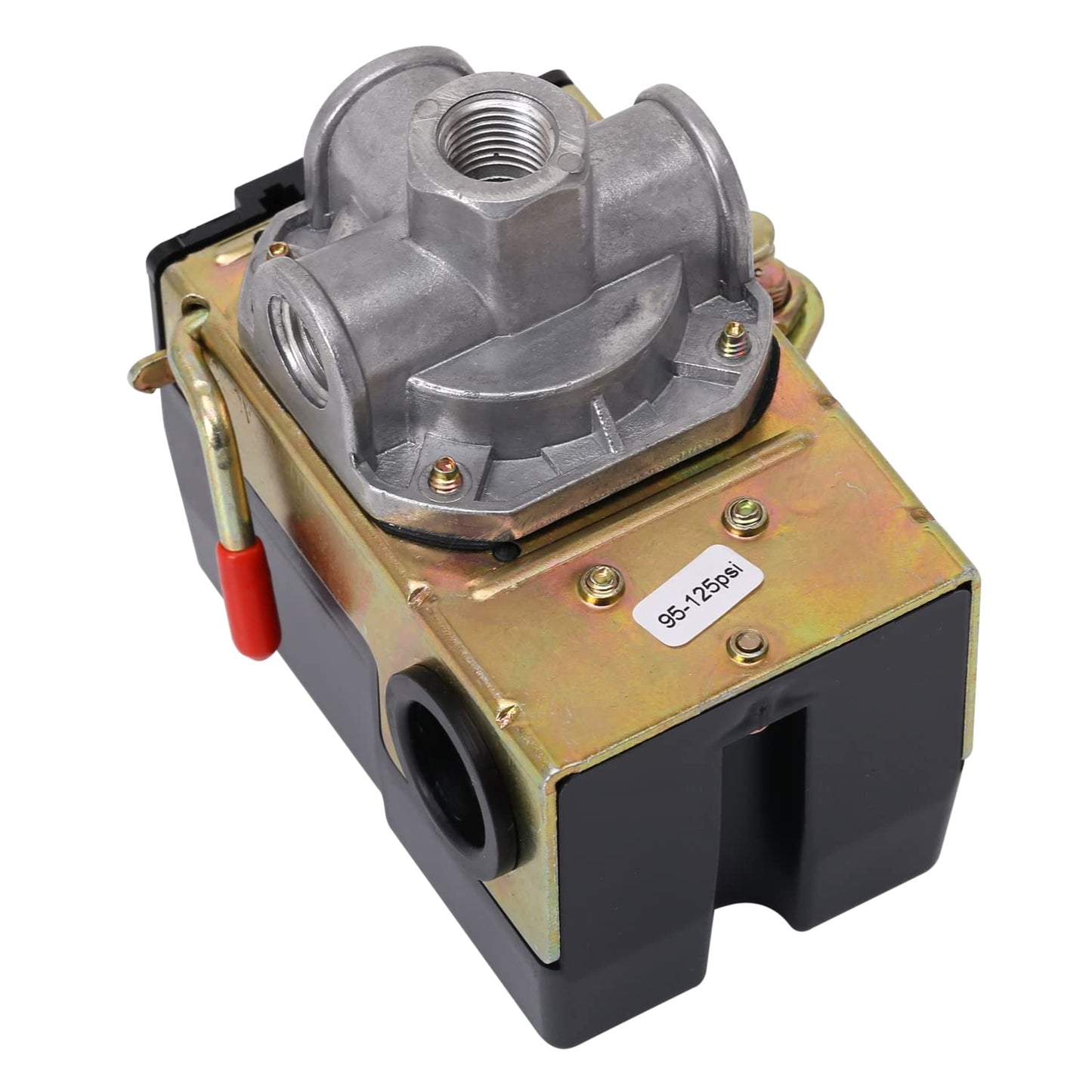 Air Compressor Pressure Switch 95-125 PSI 4 Port 1/4" NPT Air-Pump Pumptrol