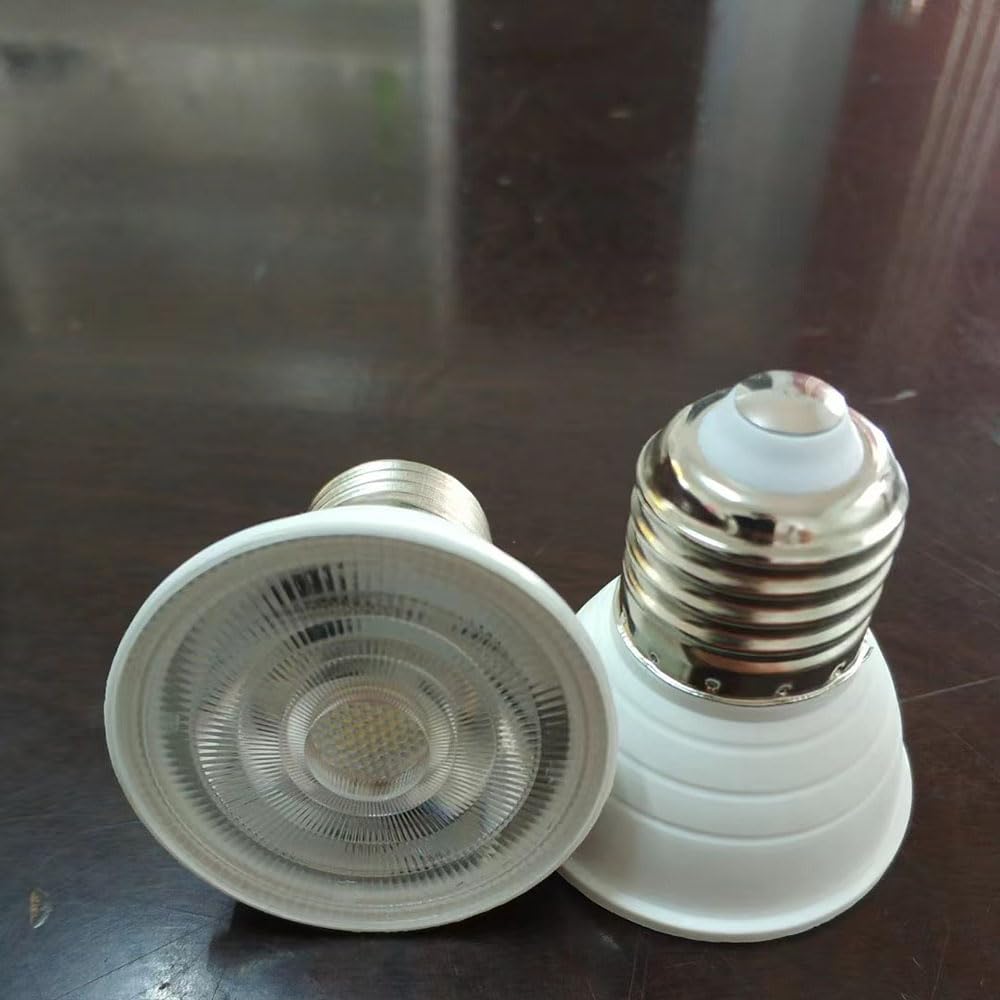 10 Pack PAR16 LED Light Bulb Short Neck,Dimmable,5W, 500LM, LED Flood Lights (50W Halogen Equivalent) Recessed Spotlights Floor Lamp,E26 Screw Base Pot Ceiling Lights (Daylight White 6000K)