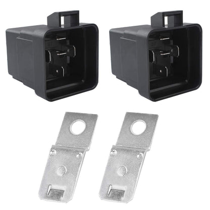 5-PIN 12V DC 40/30 Amp SPDT Waterproof Relay with Harness Socket 16/14 AWG Wires Ideal for Cars, Boats, Motorcycles, 5-PIN SPDT Bosch Style Automotive Relay by Wadoy (Pack of 5)
