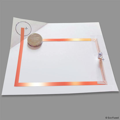 Premium Adhesive Copper Foil Tape - Double-Sided Conductive - 2 inch (50 mm) - EMI and RF Shielding, Paper Circuits, Electrical Repairs, Grounding, Arts and Crafts, Home Interior