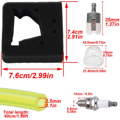ZAMDOE FG100 GX31 Carburetor Replacement for Honda 4 Stroke Tiller GX22 GX31 HHE31C Edger HHT31S UMK431 UMK431K1 Trimmer/Brush Cutter 16100-ZM5-A95 16100-ZM5-803 with Air Filter Spark Plug