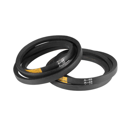uxcell A48 Drive V-Belts 48" Pitch Length 13mm Width 8mm Thick JIS Standard A-Section Rubber Drive Transmission Belt 2pcs