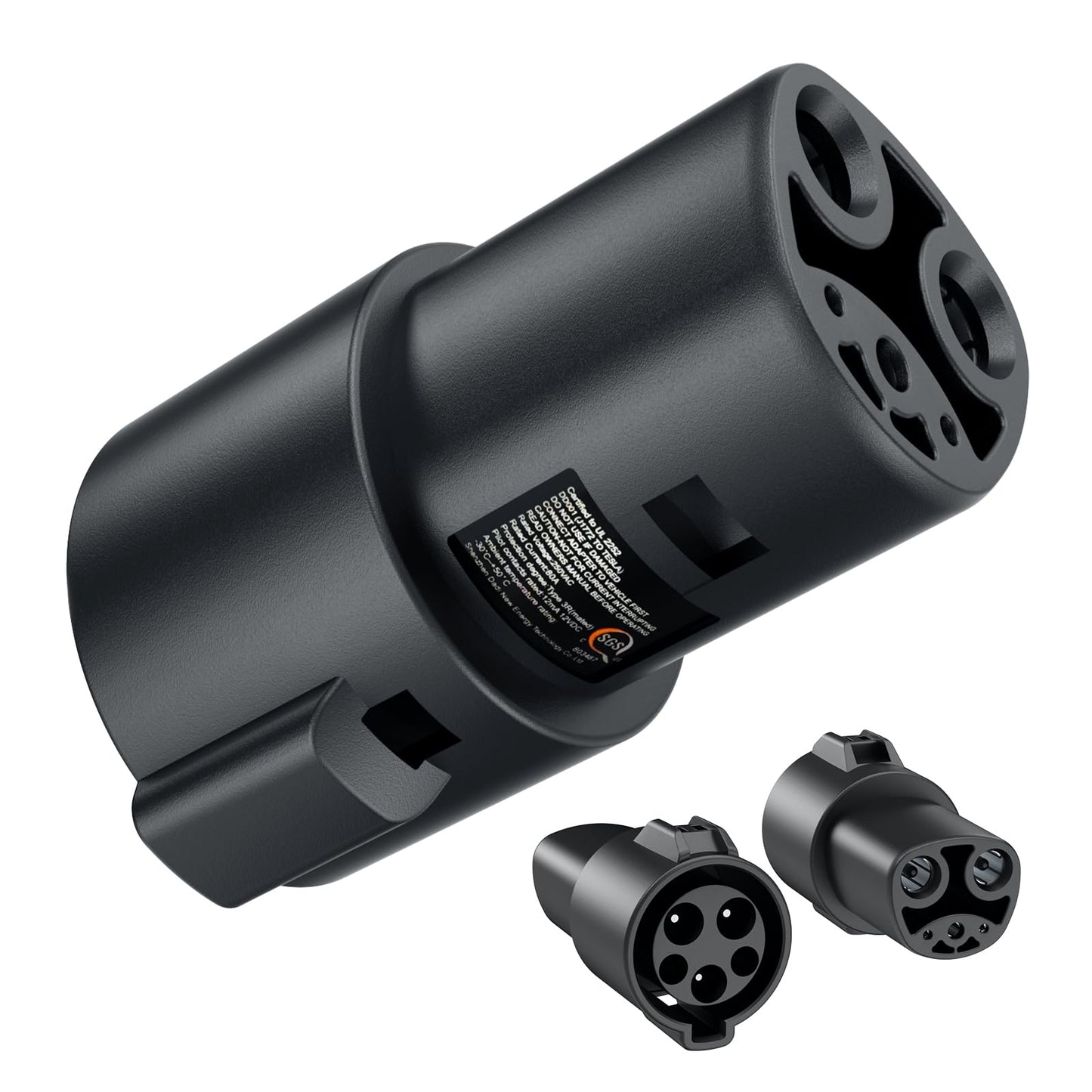 Takrabbsin J1772 to NACS Charger Adapter, SAE J1772 EV Charging Adapter, SGS Safety Certified Max 80A 250V Fast Charging for Tesla Model 3/Y/X/S/Cybertruck