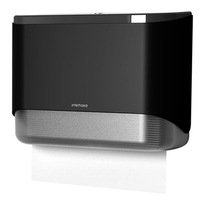 Paper Towel Dispenser Wall Mount Adhesive Multifold Trifold c-Fold Folded Commercial Paper Hand Towel Dispenser for Bathroom 10.8" L x 3.54" W x 8" H