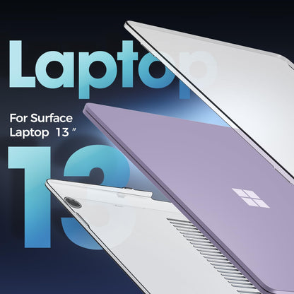 ProCase Protective Case for Latest 2025 Microsoft Surface Laptop 13 Inch, Hard Shell Transparent Cover with Durable and Lightweight Design -Crystal
