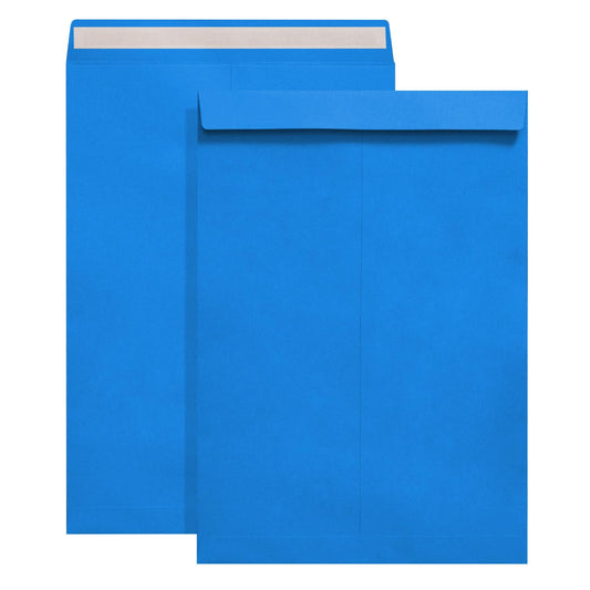 Tanshuqin 9" x 12.75" Dark Blue Self-Seal Catalog Envelopes Recycled Envelopes for Invitation Cards, Organizing and Storage, Pictures, Photos, Documents (100 PCS)