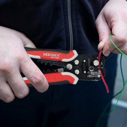 BOOSDEN Wire Stripper, Self Adjusting Universal Wire Stripper Tool, Automatic Wire Stripper and Crimping Tool, 3-in-1 Wire Stripper Pliers with Wire Cutter Crimper, 10-24 AWG Wire Strippers Electrical