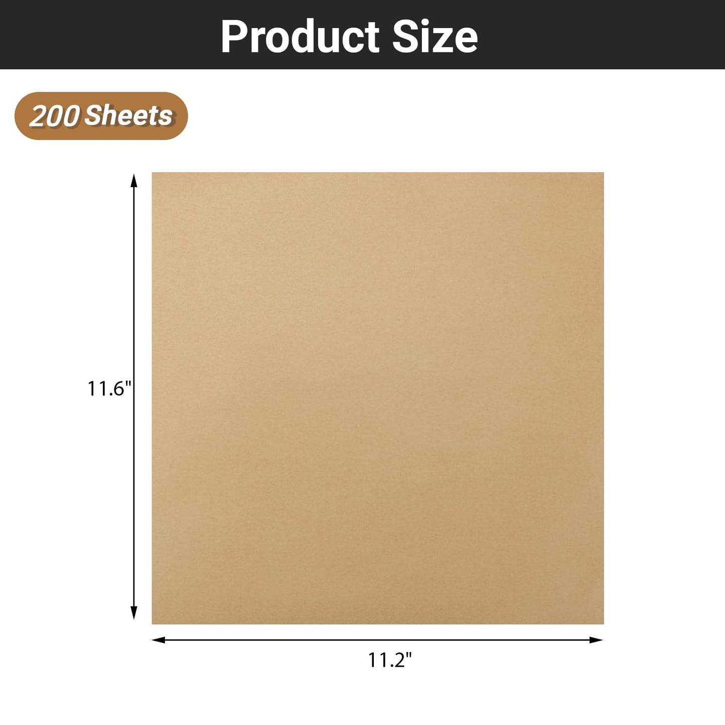 EUSOAR Food Service Butcher Paper, 200 Sheets 11.6" x 11.2" Soap Wrapping Paper, Hamberger Sandwich Wraps, Food Basket Liners, Wrapping Tissue, Squares Deli Paper Sheets