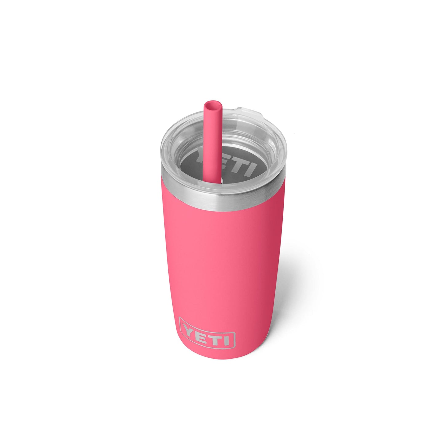 YETI Rambler Jr. 10 Oz Tumbler with Silicone Straw Lid, Tropical Pink