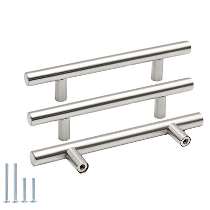 30 Pack - 3-3/4" Hole Center 96mm Cabinet Handle goldenwarm Kitchen Cabinet Handles Brushed Nickel Stainless Steel Kitchen Cupboard Cabinet Pulls Drawer pulls 6" (150mm) Length