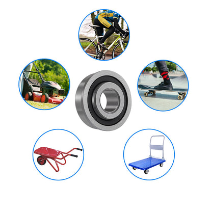 10 Pack Flanged Ball Bearings ID 3/4" x OD 1-3/8", for Lawn Mower, Wheelbarrows, Carts & Hand Trucks Wheel Hub, Replacement for, JD AM118315, AM127304, Toro 110513, 251-210, Replacement 532009040 etc