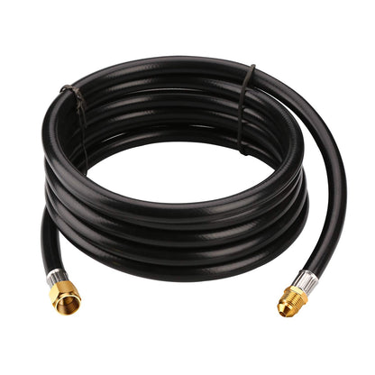 WADEO 12FT Propane Extension Hose, Low Pressure with 3/8 Inch Female Flare Fitting x 3/8 Inch Male Flare Fitting for Gas Grill, RV, Turkey Cooker, Fire Pit and More