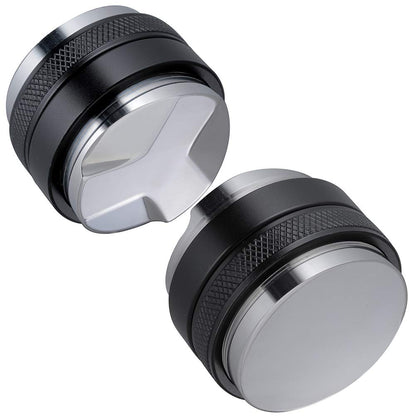 51mm Espresso Tamper and Distributor, MATOW Dual Head Coffee Leveler Compatible with Delonghi 51mm Portafilter, Adjustable Depth-Professional Espresso Hand Tampers