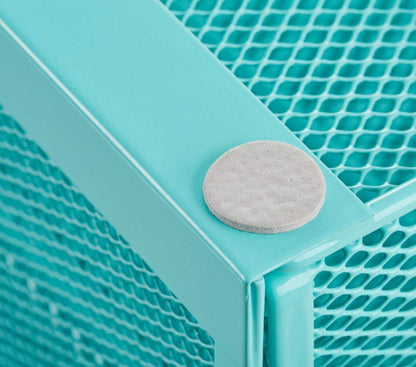 Annova Desk Organizer Wire Mesh 3 Tier Sliding Drawers Paper Sorter/Multifunctional/Premium Solid Construction for Letters, Documents, Mail, Files, Paper, Kids' Art Supplies … (turquoise)