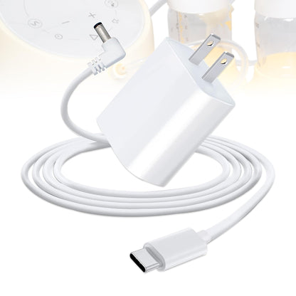 Wamlet USB C Charger for Medela Sonata, Pump-in-Style, Spectra S1 S2, Ameda, Lactina Hygeia - 6.6ft AC Charger Cable