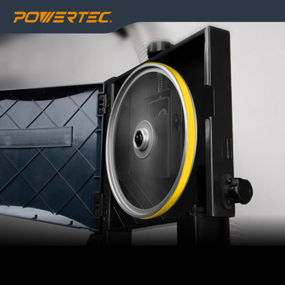 POWERTEC 71725 14" Band Saw Tires, 14 Inch x 1 Inch x .095 Inch, Urethane Bandsaw Tires for Grizzly, Jet, Powermatic 14 inch Bandsaws, 2 Pack (Color May Vary)