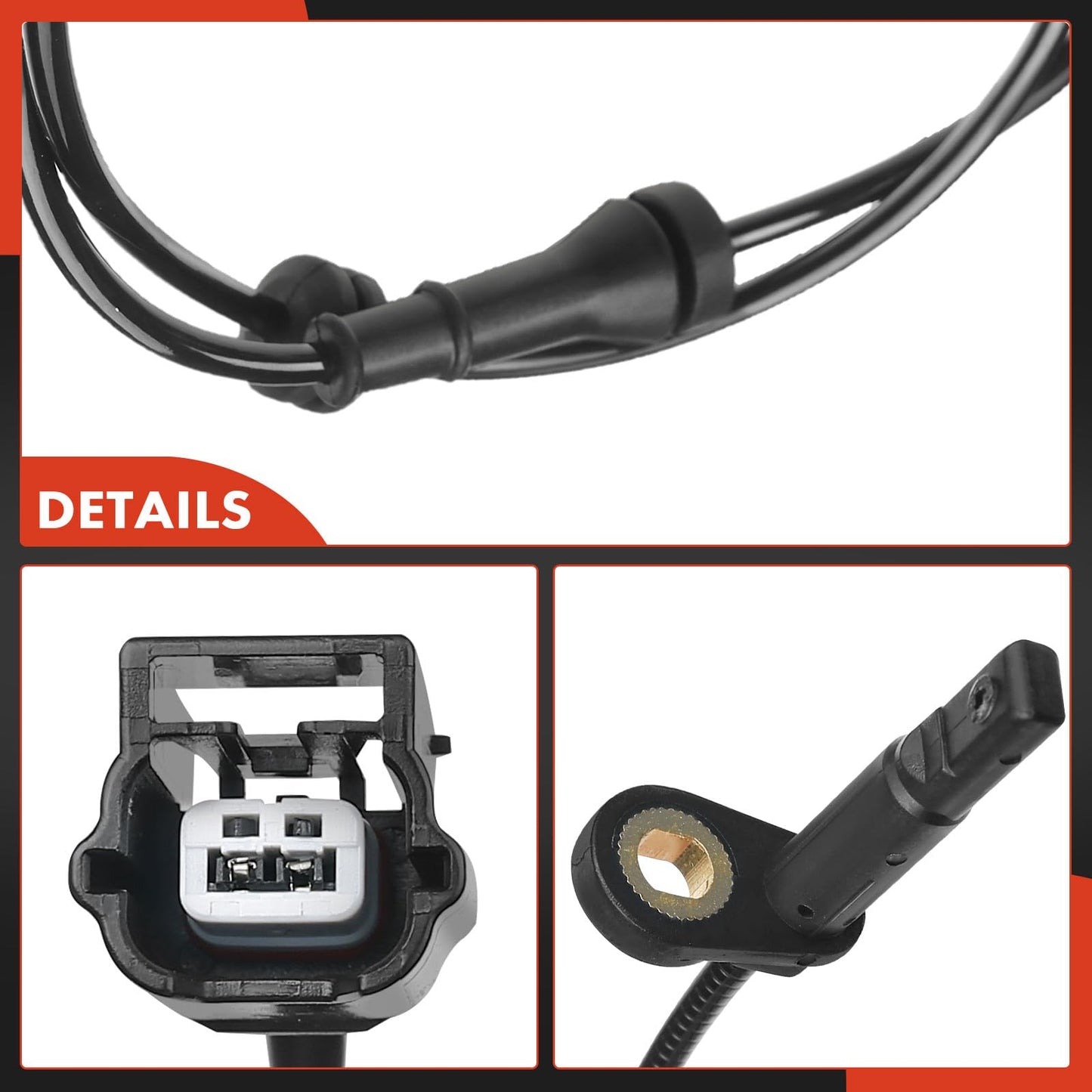 A-Premium Front Left or Right ABS Wheel Speed Sensor - Compatible with Nissan Models - Murano 2015 2016 2017 2018 2019 2020, Sport Utility - Front Driver or Passenger Side, Replaces 47910-5AA0A
