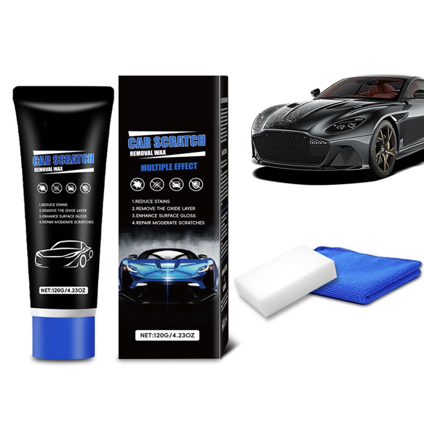 2026 New Upgraded Erase Car Scratch Remover for Deep Scratches, Car Paint Scratch Remover for Vehicles, Car Scratch Repair Kit, Cars Paint Scratch Repair（1PCS