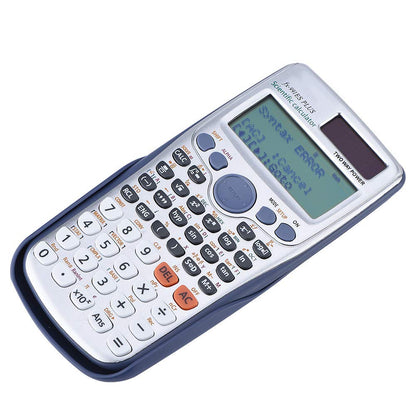 Scientific Calculator with 417 Functions, Plus Student Handheld Scientific Portable Solar Scientific Calculator for School Office, Textbook Synchronous Display