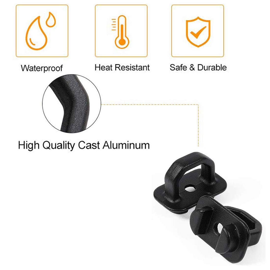 Tie Down Anchors 6Pcs Truck Bed Side Wall Anchor fit for 07-22 Chevy Silverado/GMC Sierra,15-22 Chevy Colorado/GMC Canyon DZ97903