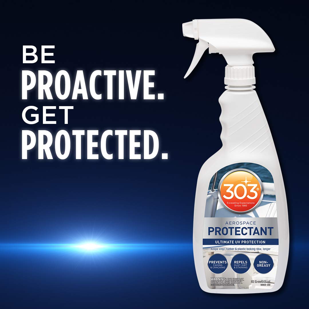 303 Marine Aerospace Protectant - Provides Superior UV Protection, Repels Dust, Dirt, and Staining, Dries to A Smooth, Matte Finish, Restores and Maintains A Like-New Appearance, 32oz (30306) 946 ml (Pack of 1)