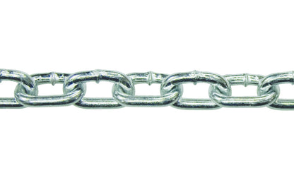 KingChain 519171 2/0 x 15 ft. Zinc-Plated Straight Link Coil Chain with 1/4-inch Quick Link, 520 lb. Safe Working Load, General Purpose Chain