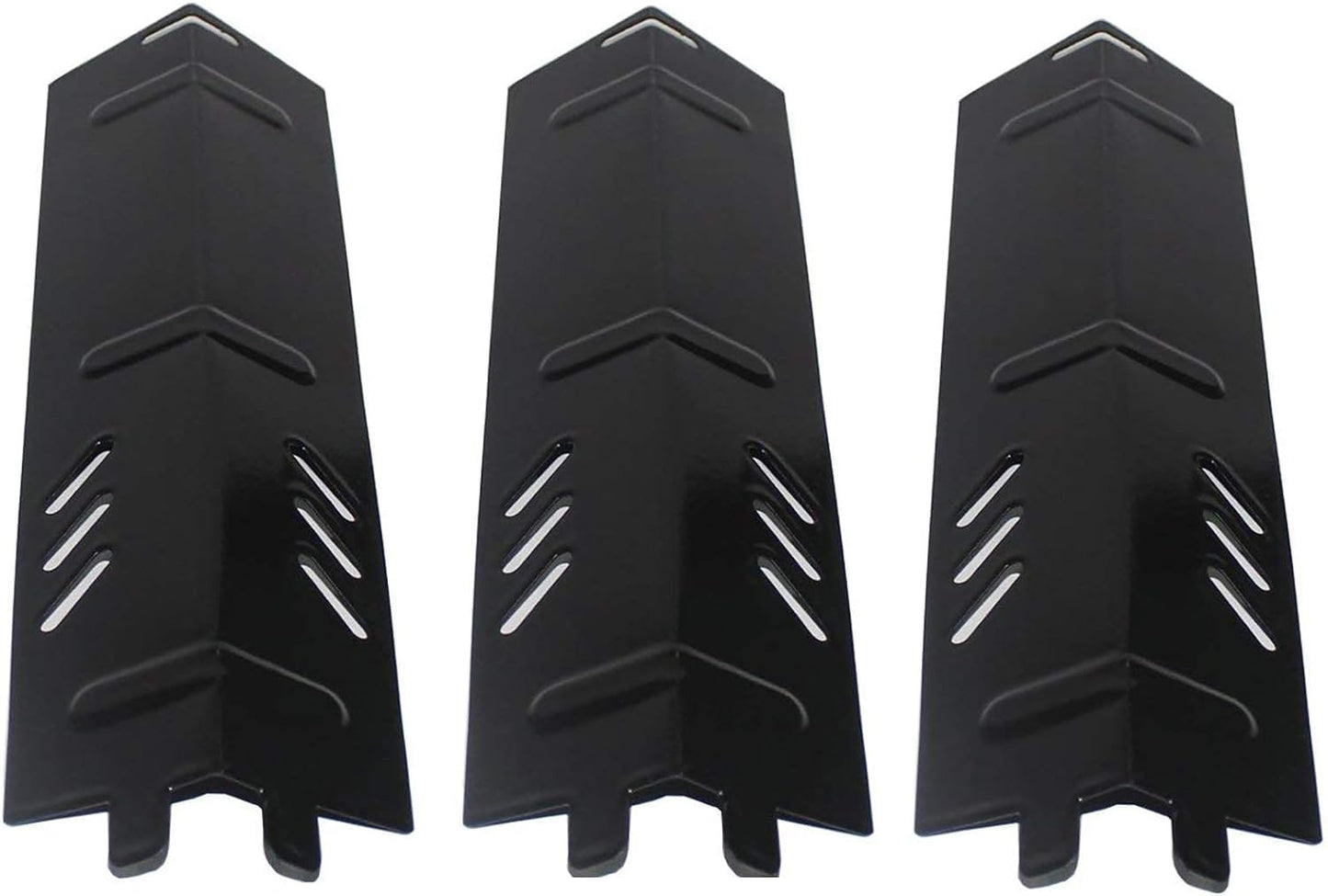 Criditpid Barbecue Heat Plate Shields Replacement Parts for Backyard Grill BY13-101-001-11, BY14-101-001-01, BY16-101-002-05, GBC1429W, Porcelain Steel Heat Tent Burner Cover for Uniflame GBC1329W.