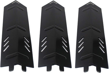 Criditpid Barbecue Heat Plate Shields Replacement Parts for Backyard Grill BY13-101-001-11, BY14-101-001-01, BY16-101-002-05, GBC1429W, Porcelain Steel Heat Tent Burner Cover for Uniflame GBC1329W.