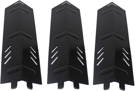 Criditpid Barbecue Heat Plate Shields Replacement Parts for Backyard Grill BY13-101-001-11, BY14-101-001-01, BY16-101-002-05, GBC1429W, Porcelain Steel Heat Tent Burner Cover for Uniflame GBC1329W.