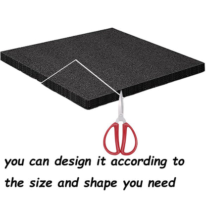 Aisetmoon 12Pcs Polyurethane Foam Sheet 12 x 12 x 0.6 Inch Cuttable High Density Cushioning Inserts, Polyurethane Foam Packing for Packing and Crafts, Transport, Tool Case Cushioning