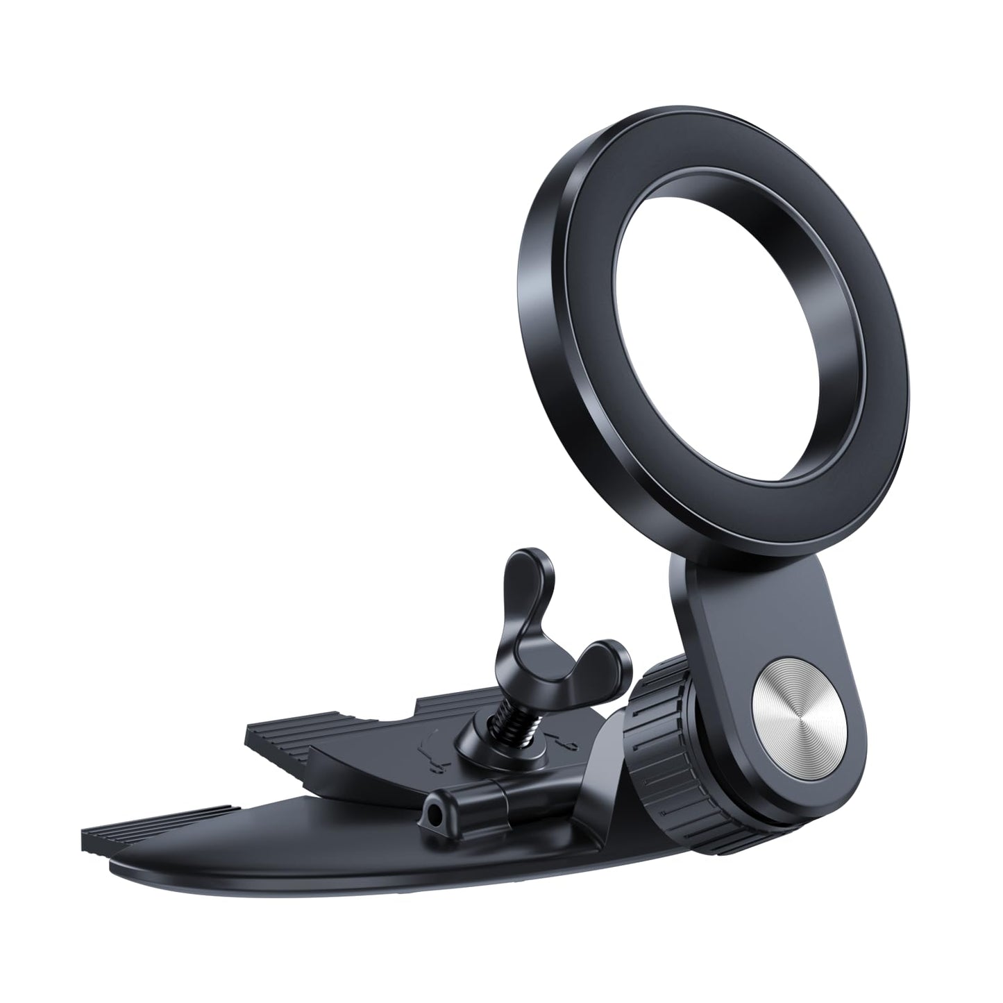 1Zero for Magsafe CD Phone Holder for Car [17 Strong Magnets] Magnetic CD Player Phone Mount, Hollow Socket CD Slot Phone Mount for iPhone 16 15 14 13 12 Series Pop Grip Ring Holder Magsafe Case