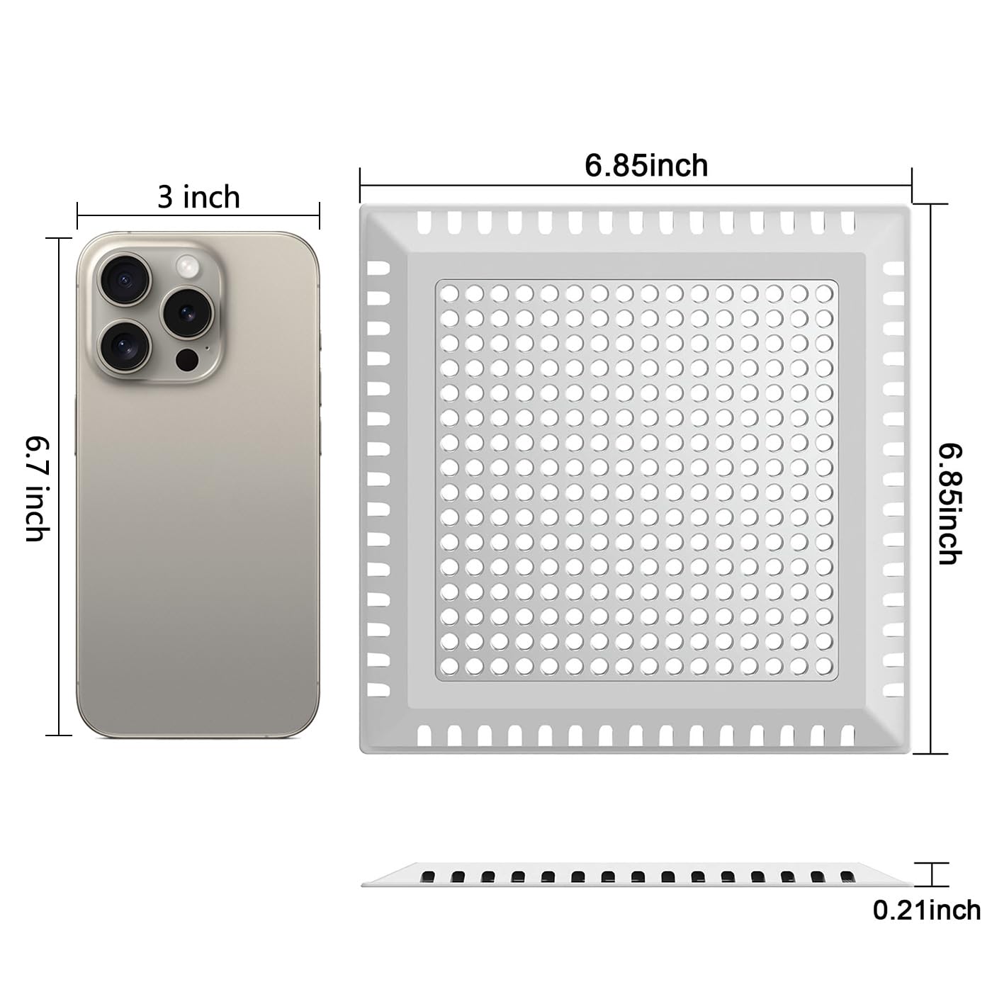 Aojuxix Shower Drain Hair Catcher/Drain Protector/Shower Drain Cover for Bathroom Floor Drain