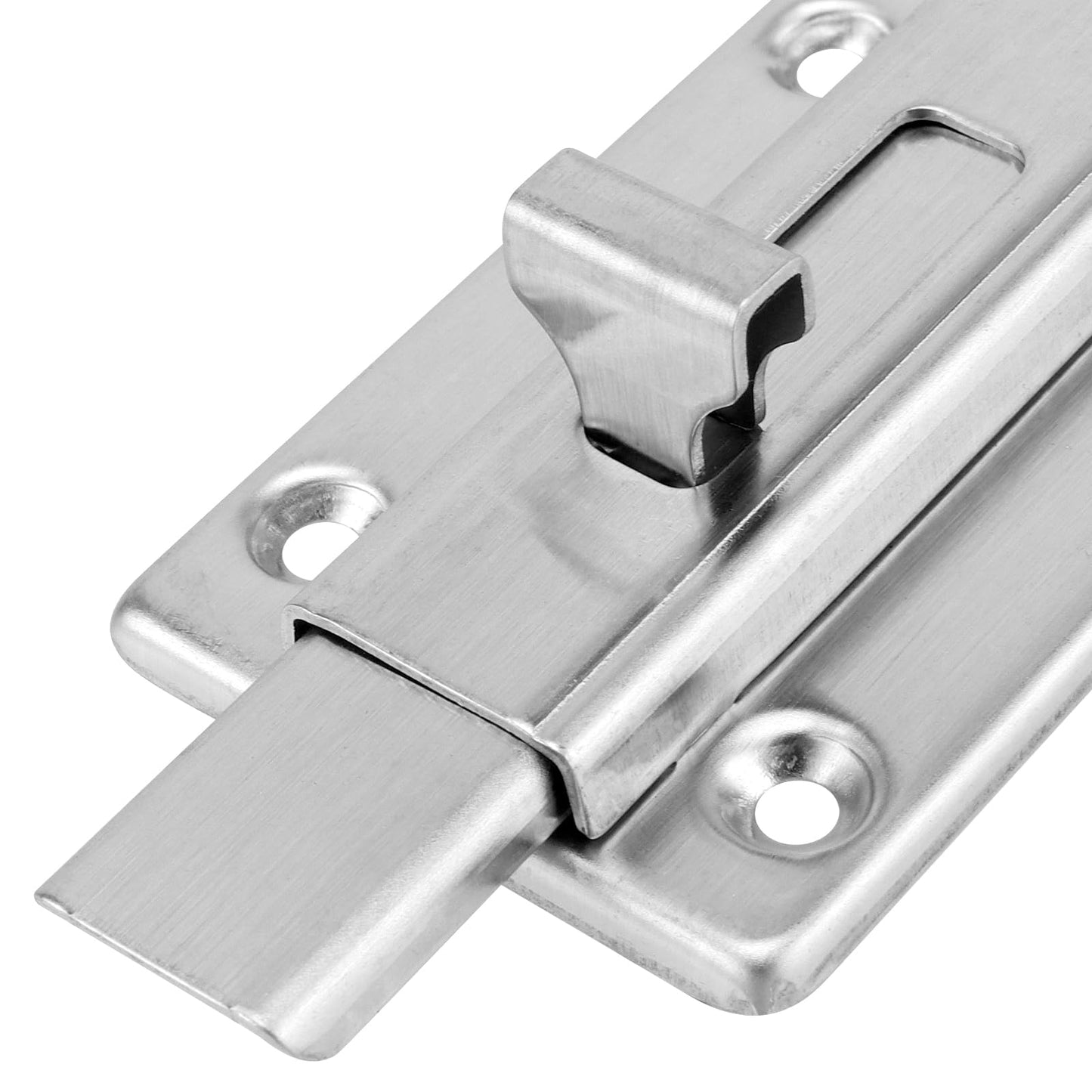 KEILEOHO 12 PCS 3 Inch Stainless Steel Slide Lock, Sliding Lock Barrel Bolt, Bathroom Stall Lock with Screws, Door Bolt Lock Slide for Hotel, Home, Room Doors