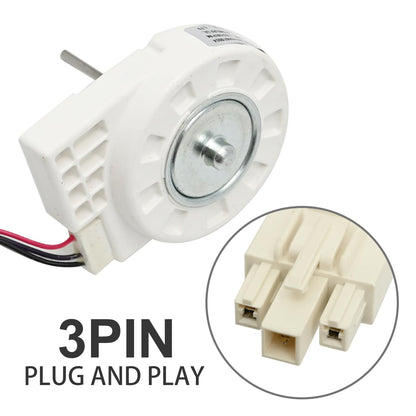 VIKKSAER 50240401000Q Refrigerator Fan, Motor ZWF-02-4 DC 12V 4W 2100RPM, Replaces 5304498691
