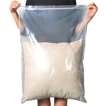 25 Pieces Large 5 Gallon Plastic Zipper Storage Bags 18x24 Inches Clear Reclosable Storage Bag