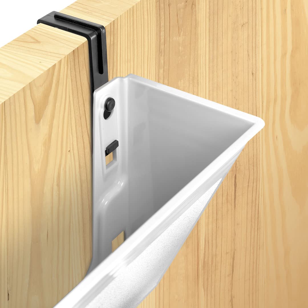 Acrimet Wall Mount Pocket File Organizer Holder (Hangers Included) (White Color) (3 Pack)