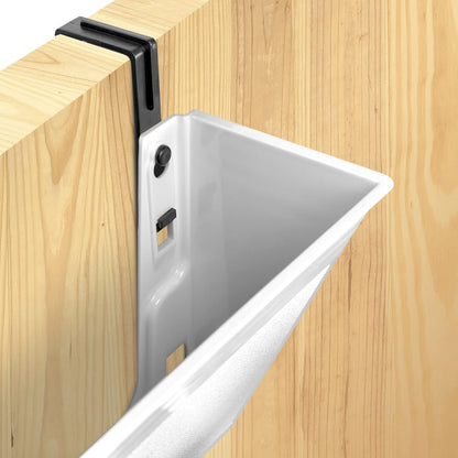 Acrimet Wall Mount Pocket File Organizer Holder (Hangers Included) (White Color) (3 Pack)