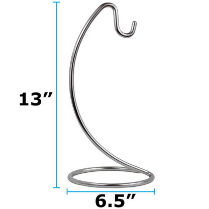 Blue Donuts Banana Hanger Modern Banana Holder Tree Stand Hook for Kitchen Countertop, Kitchen Accessories, Satin Nickel Banana Stand