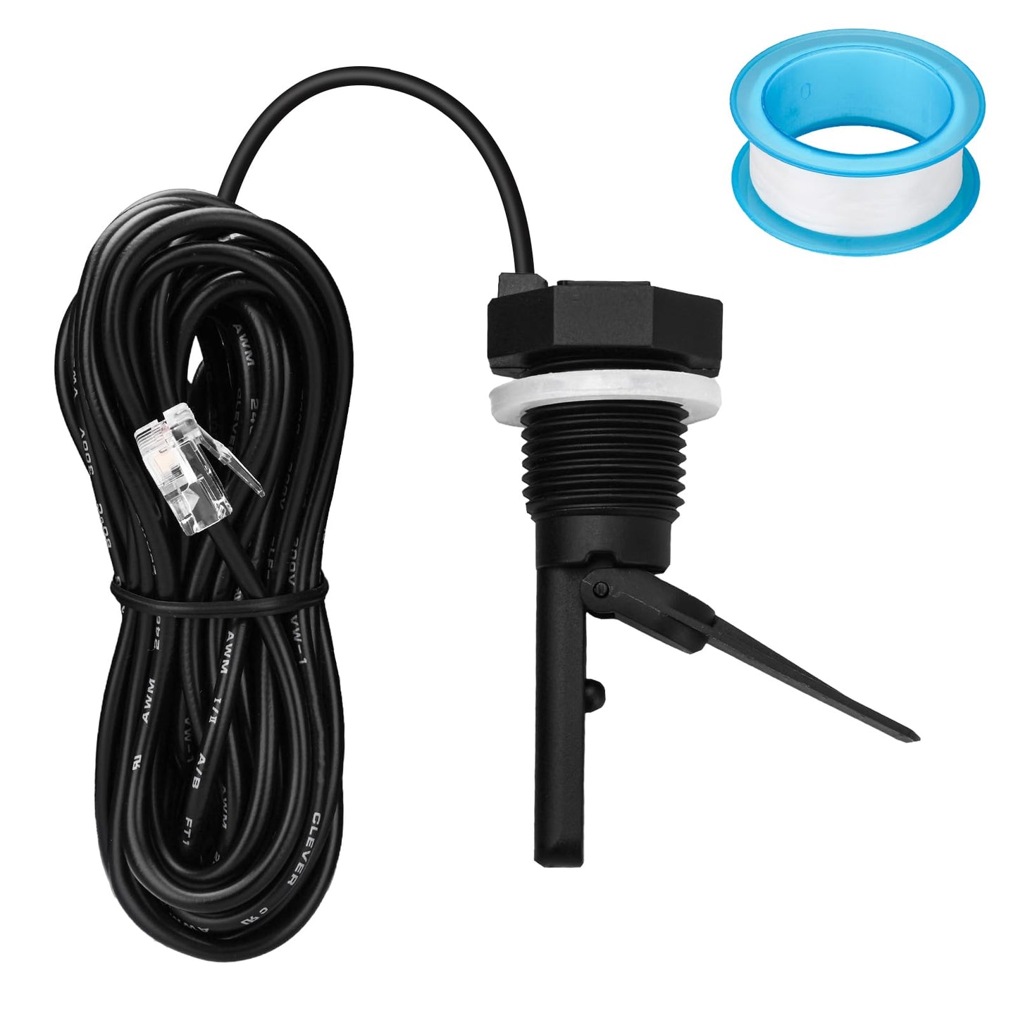 Baomain 15Ft Pool Flow Switch GLX-FLO-RP, 1/2 inch Thread for Hayward & Goldline Salt System, Suitable Hayward Salt Cell Chlorine Generator Sensor Switch