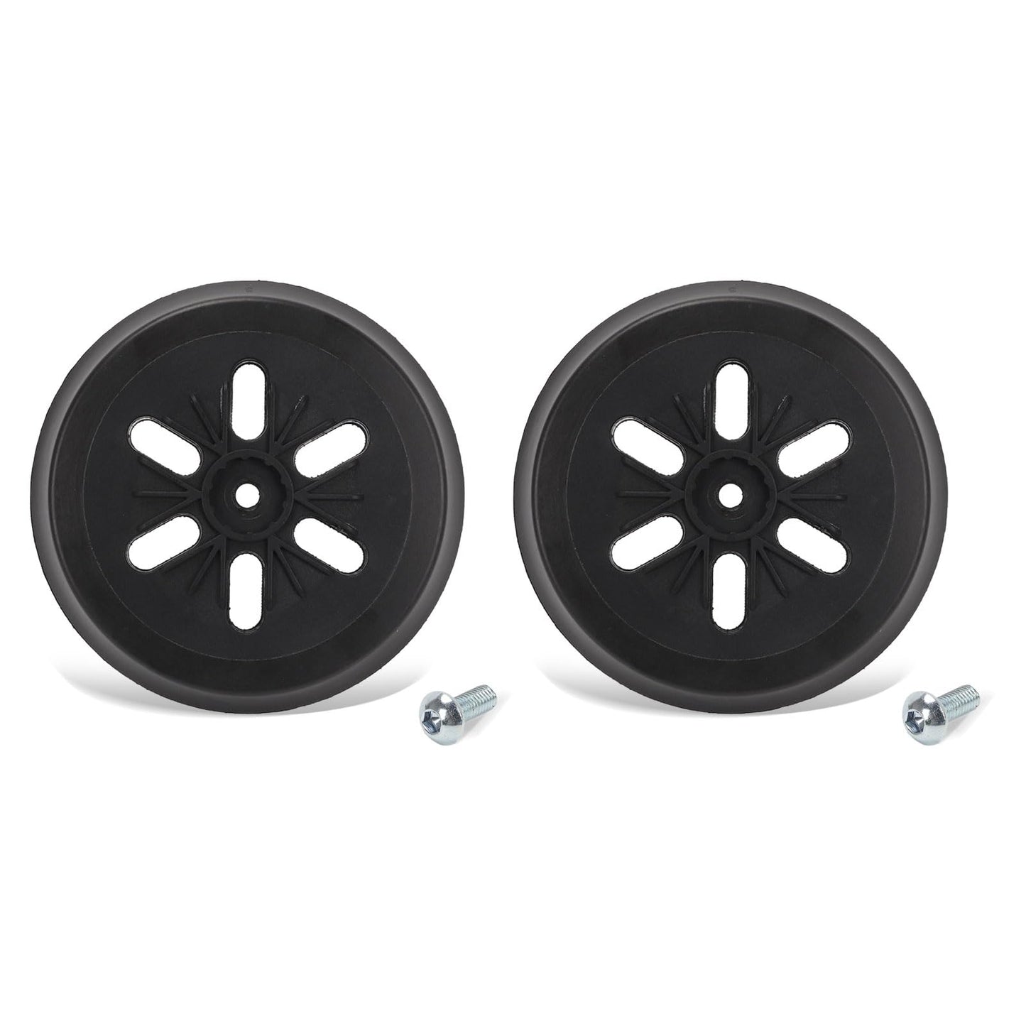2 PCS 6 Inch Power Sander Replacement Pad Compatible with Bosch ROS65VC/1250DEVS/3727DVS/3727DEVS, 6 Hole Hook & Loop Discs Replace RS6045 & RS6046