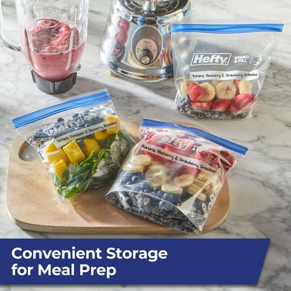 Hefty Basics Freezer Bags/Food Bags Large 80-count