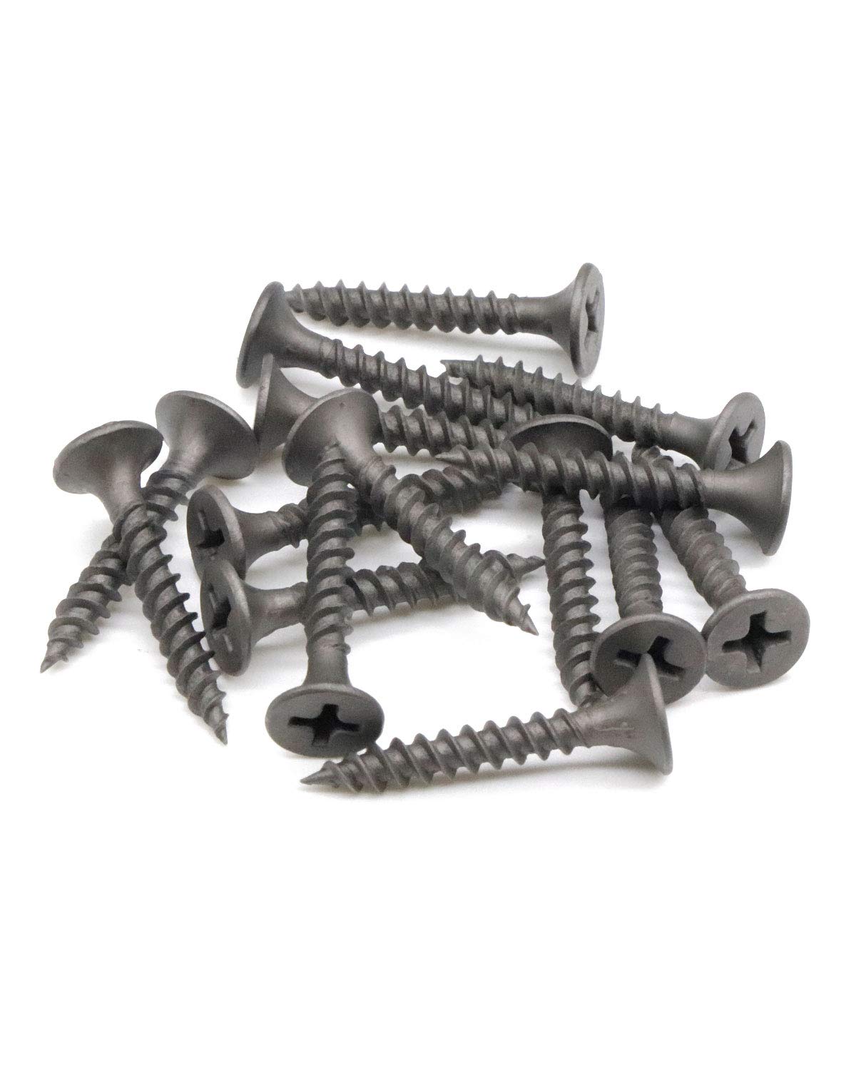 IMScrews #6 x 1 Inch Drywall Screws, 200 Pcs Flat Head Phillips Drive, Fine Thread, Sharp Point Wood Screws, 1022A Carbon Steel with Gray Phosphate Coating