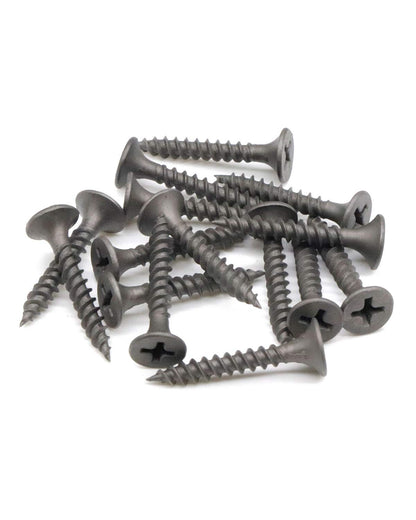 IMScrews #6 x 1 Inch Drywall Screws, 200 Pcs Flat Head Phillips Drive, Fine Thread, Sharp Point Wood Screws, 1022A Carbon Steel with Gray Phosphate Coating