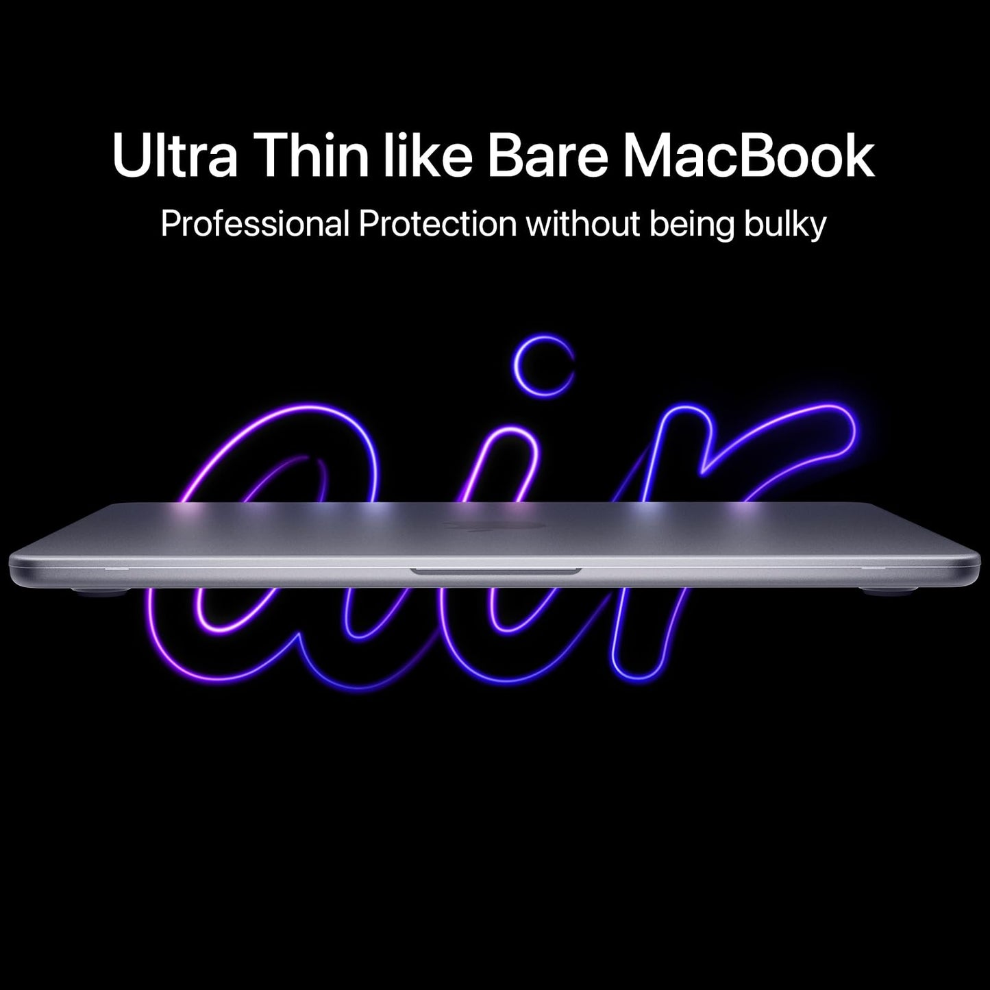 Soonjet Invisible Armor for MacBook Air 15 inch Case 2026-2023 New M5-M2 [Same as Bare Device] [Scientific Slim] Protective Hard Shell Translucent Cover for Laptop - Matte Clear