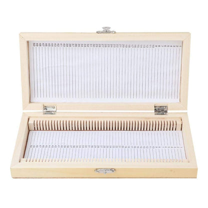 50PCS Biology Glass Prepared Microscope Slides Specimens Wooden Slide Storage Box Case Biology Slide Holder Scientific Microscope Slide Box
