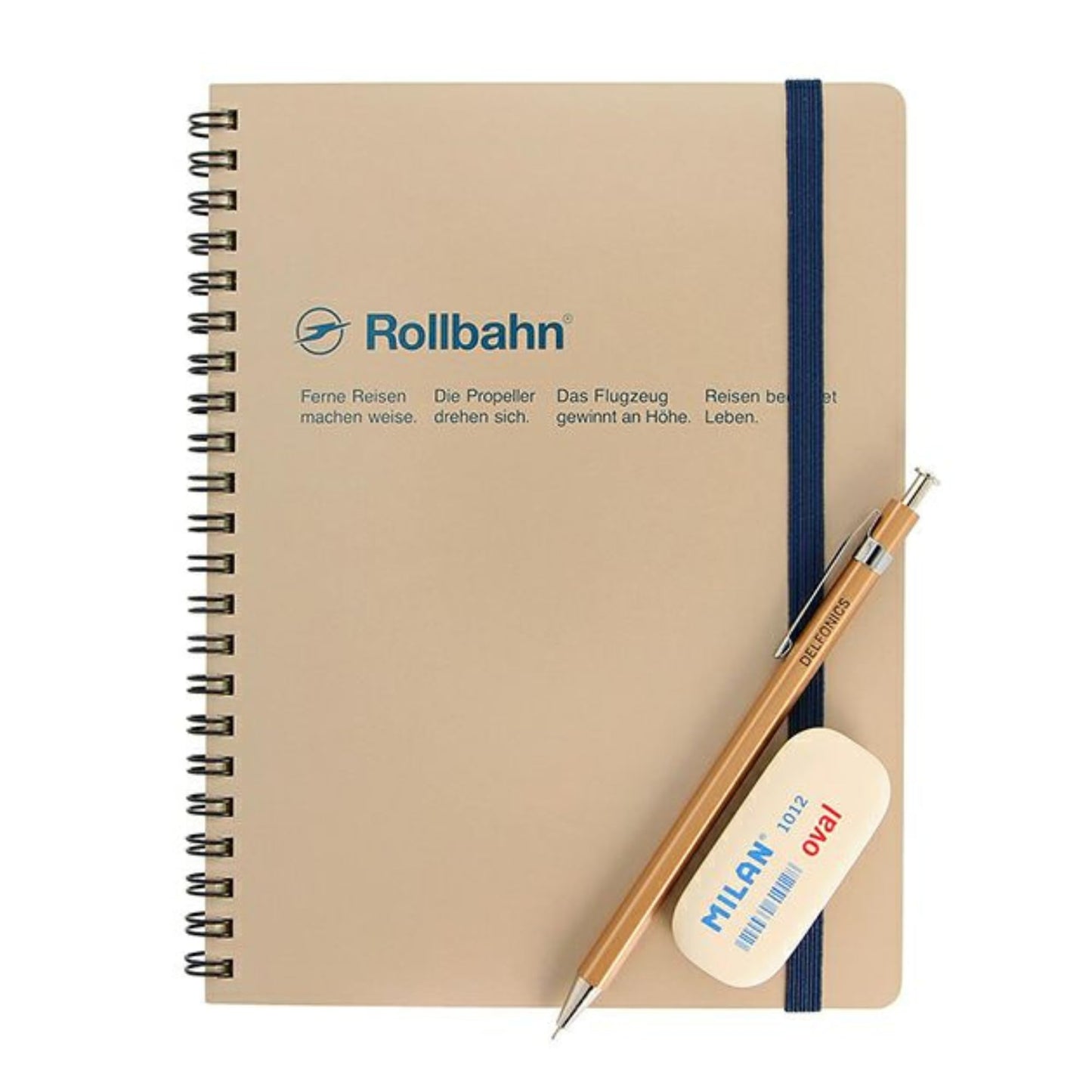 Delfonics Rollbahn Spiral Notebooks: 6-1/2 in. x 8.5 in. (Yellow)