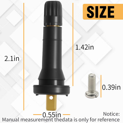 CADUFUELLY 20Pcs TPMS 20008 Rubber Snap-in Tire Valve Stem Replacemen for GM-930A for GMC for Cadillac for Chevrolet Silverado 1500 2500 Suburban Replaces 17-20008