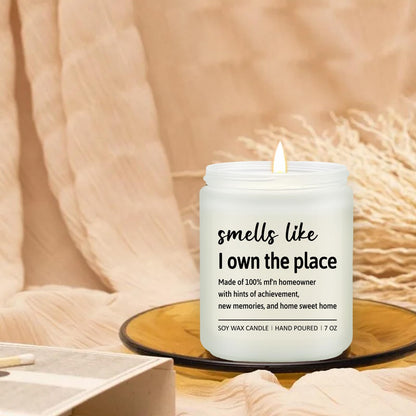 Volufia House Warming Gifts New Home - Closing Gifts for Home Buyers, Housewarming Decoration Ideas for Friend, New Homeowner, Women, Mom - Lavender Scented Candle